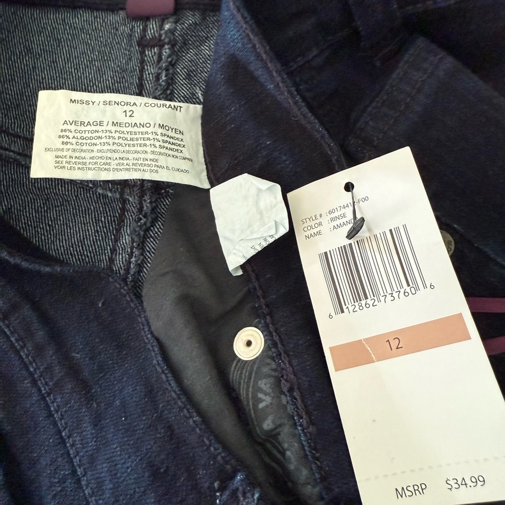 Gloria Vanderbilt Amanda classic fit tapered Jeans - Picture 3 of 4